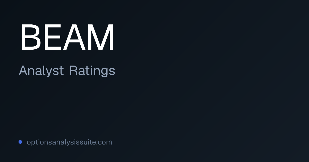 BEAM Stock Analyst Ratings | OAS