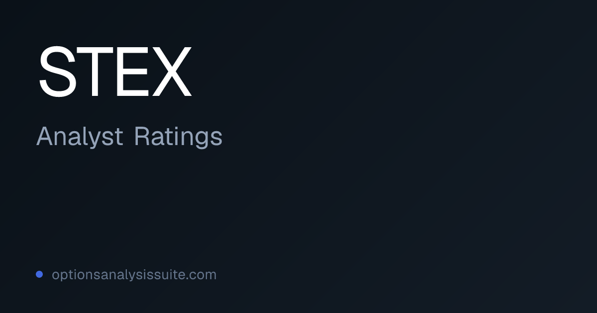 STEX Stock Analyst Ratings | OAS