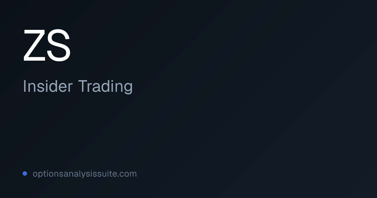ZS Stock Insider Trading | OAS