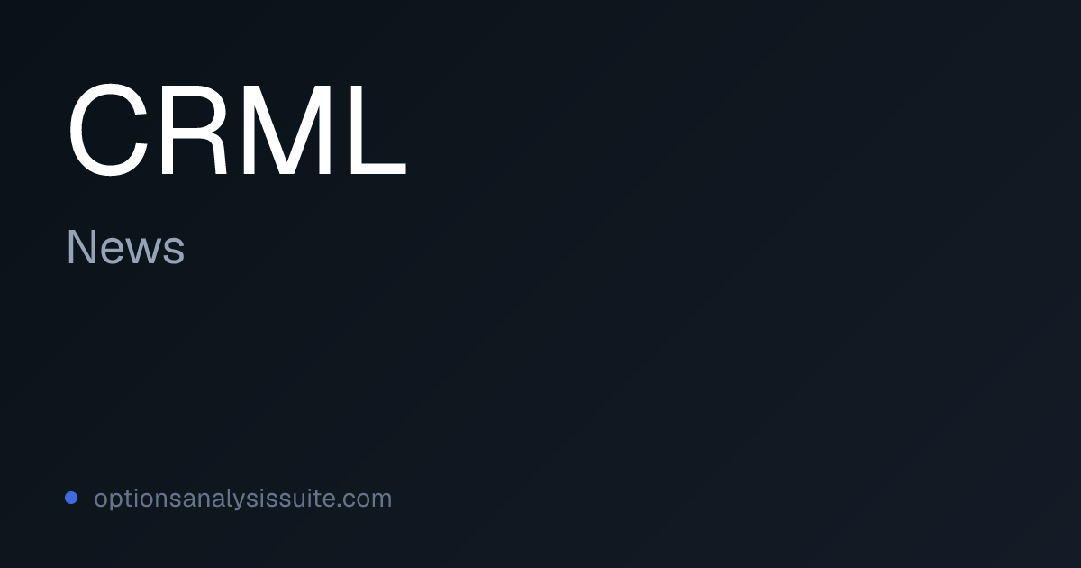 CRML Stock News | OAS