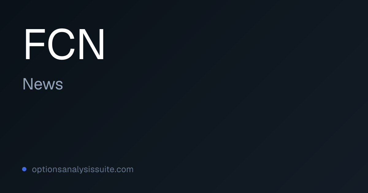 FCN Stock News | OAS