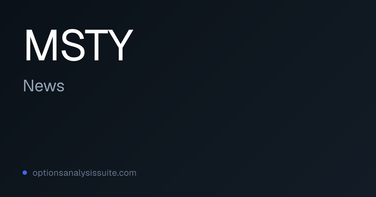 MSTY ETF News | OAS