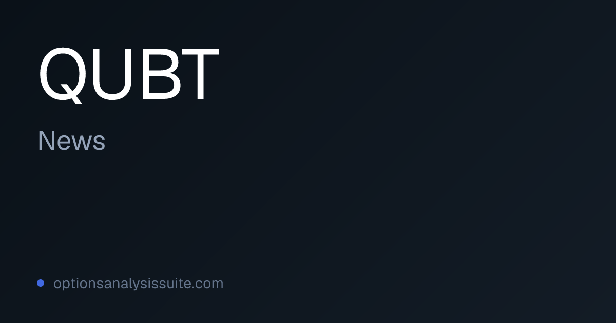 QUBT Stock News | OAS