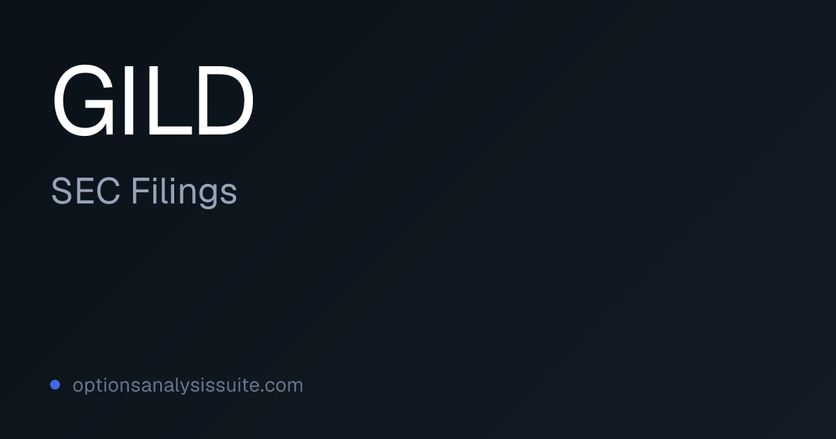 GILD Stock SEC Filings | OAS