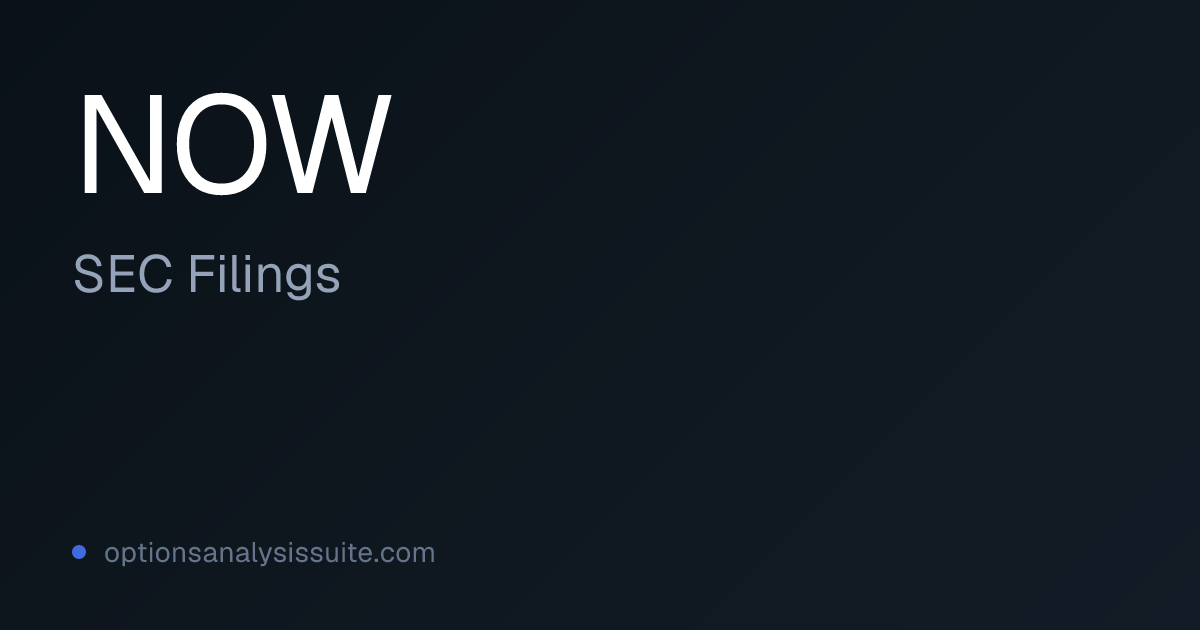 NOW Stock SEC Filings | OAS