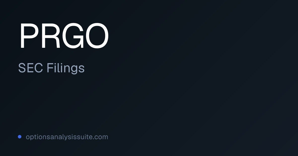 PRGO Stock SEC Filings | OAS