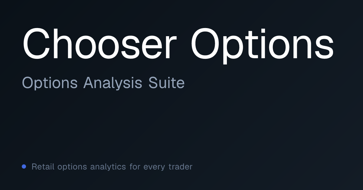 Chooser Options - Simple & Complex | Options Analysis Suite