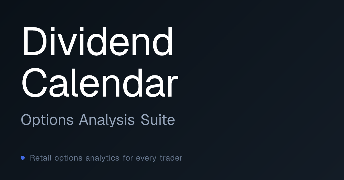 Dividend Calendar: Ex-Dates & Payment Schedule | OAS
