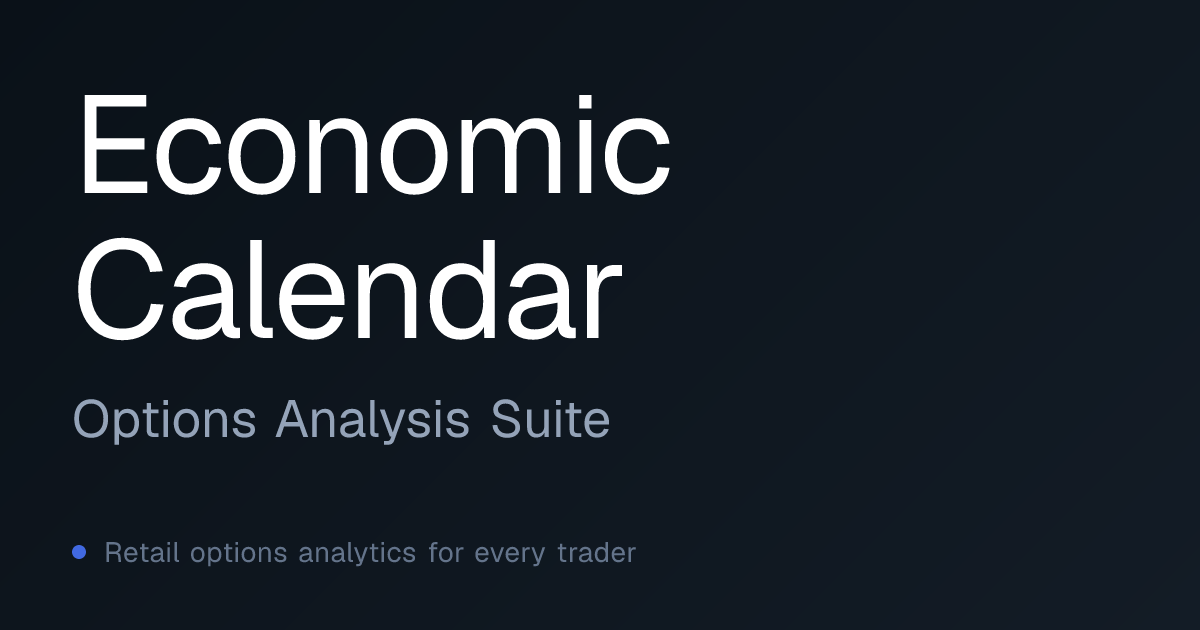 Economic Calendar: Upcoming Events & Data Releases | OAS