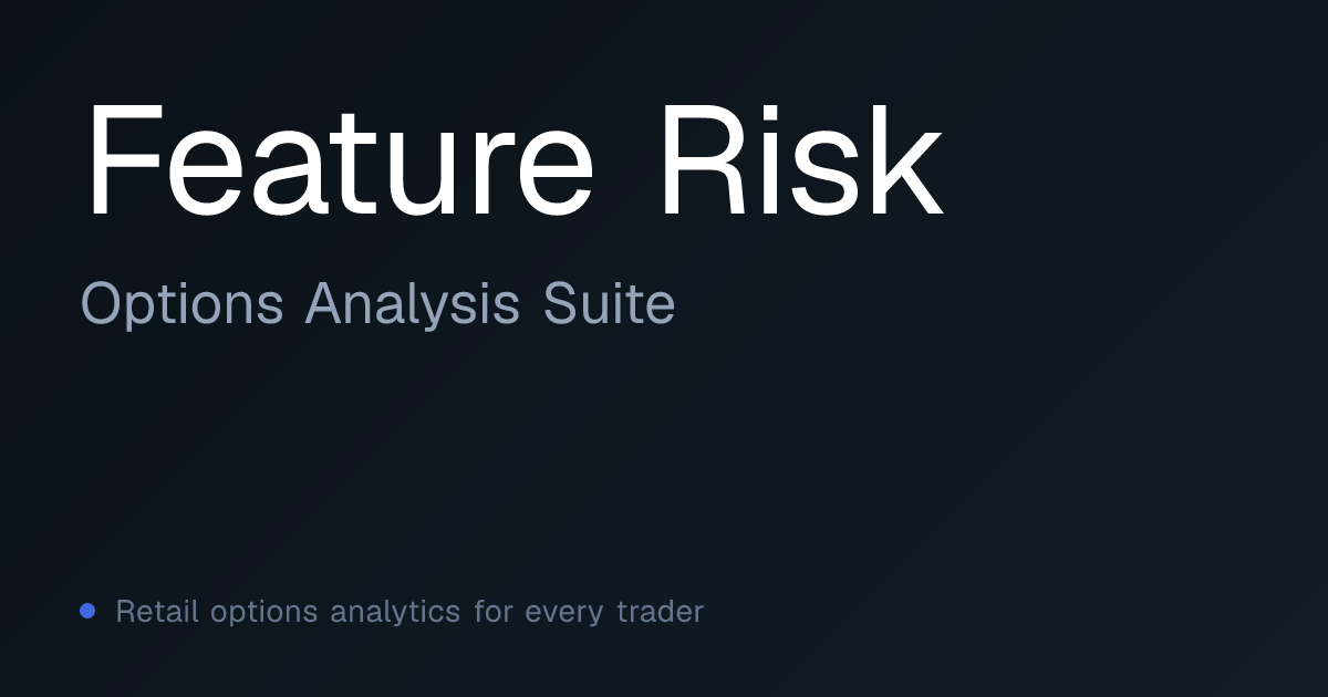 Portfolio Risk Analytics | Options Analysis Suite