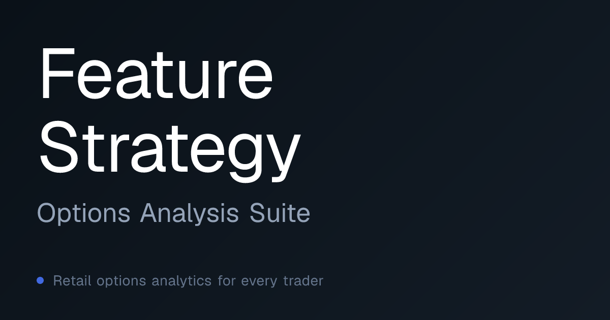 Strategy Builder | Options Analysis Suite