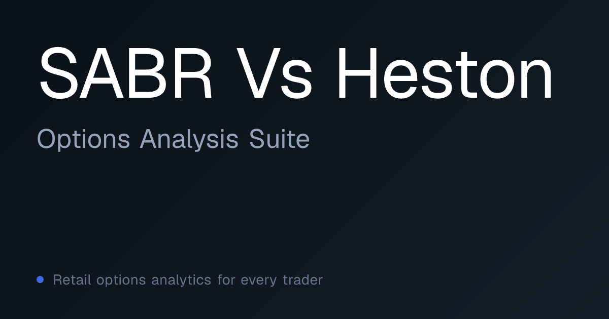 SABR vs Heston: Stochastic Vol Model Comparison | OAS