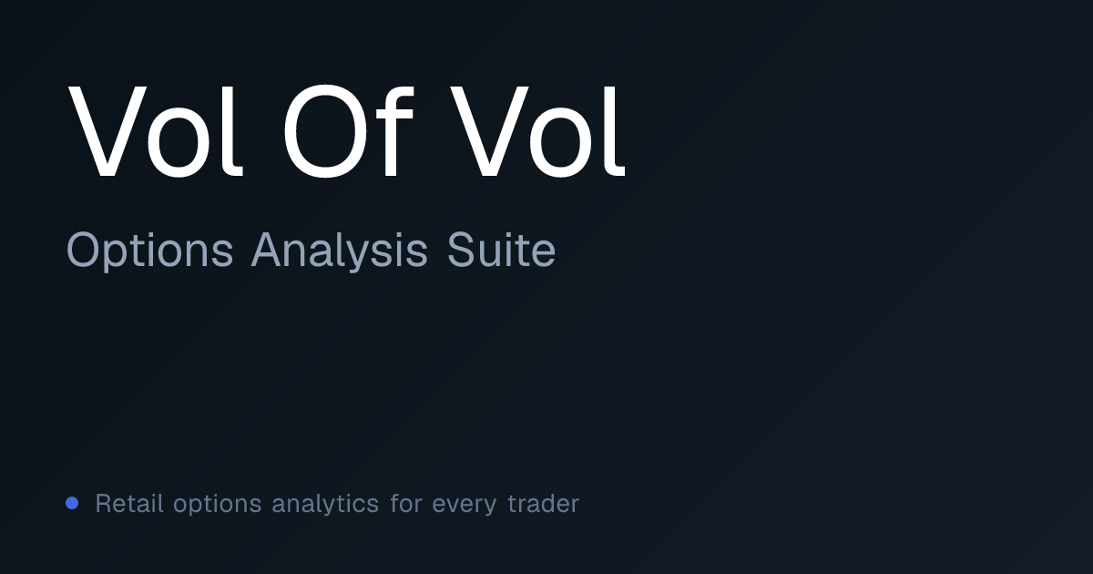 What Is Vol of Vol? Definition & Heston Parameter | OAS